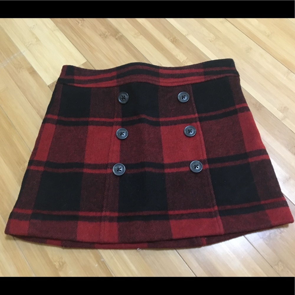 Plaid mini skirt